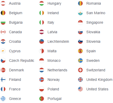 countries that can buy bitcoin from coinbase